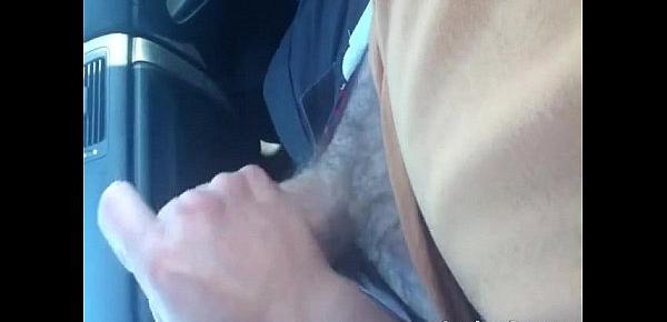  We are on trip and wifey jerking my cock